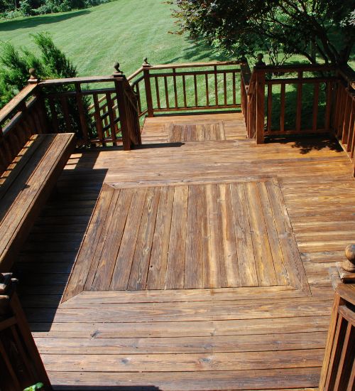 deck cleaning and staining